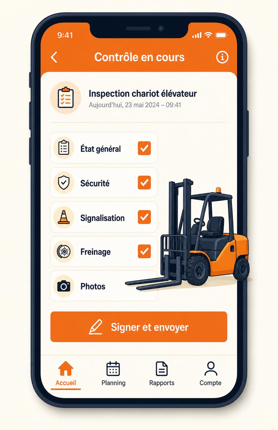Application mobile VGP